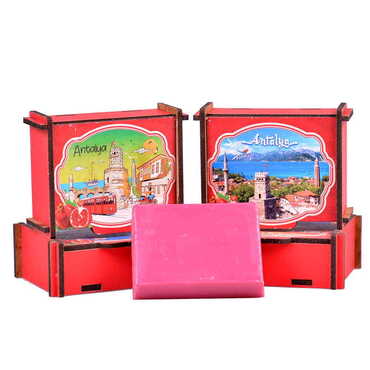 Antalya Themed Small Wooden Soap Box - 5