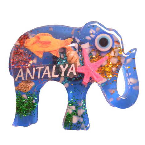 Antalya Themed Transparent Polyester Photo Fridge Magnet - 19