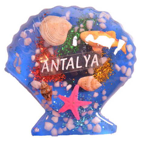 Antalya Themed Transparent Polyester Photo Fridge Magnet - 22