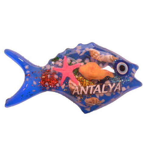 Antalya Themed Transparent Polyester Photo Fridge Magnet - 25