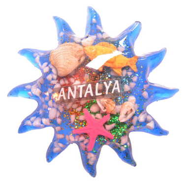 Antalya Themed Transparent Polyester Photo Fridge Magnet - 26