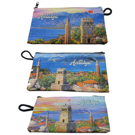 Antalya Themed Turkish Woven Wallet 183x97x8 mm - 2