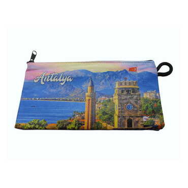 Antalya Themed Turkish Woven Wallet 183x97x8 mm - 3