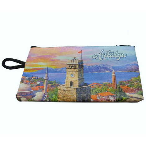 Antalya Themed Turkish Woven Wallet 183x97x8 mm - 4