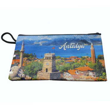 Antalya Themed Turkish Woven Wallet 183x97x8 mm - 5