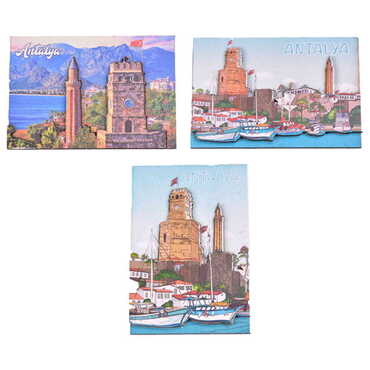 Antalya Themed Wooden Customised 2D Souvenir Fridge Magnet - 2