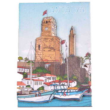 Antalya Themed Wooden Customised 2D Souvenir Fridge Magnet - 3