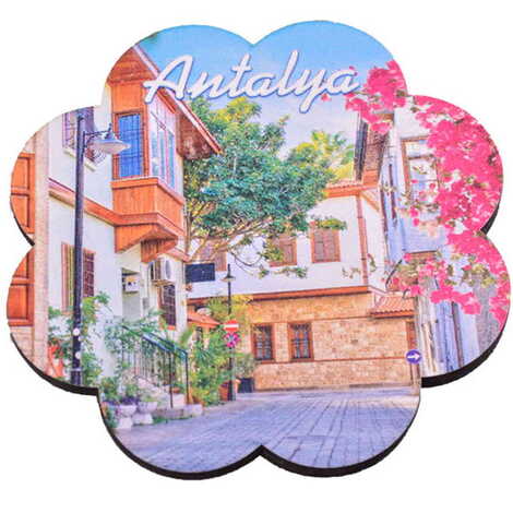 Antalya Themed Wooden Customised Souvenir Coaster 90mm - 6