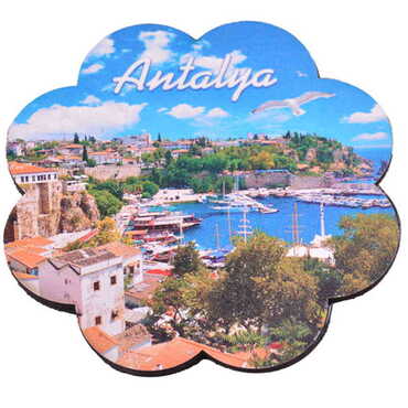 Antalya Themed Wooden Customised Souvenir Coaster 90mm - 7