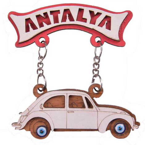 Antalya Themed Wooden Customised Souvenir Fridge Magnet - 3