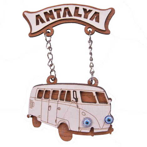 Antalya Themed Wooden Customised Souvenir Fridge Magnet - 4