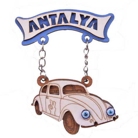 Antalya Themed Wooden Customised Souvenir Fridge Magnet - 6