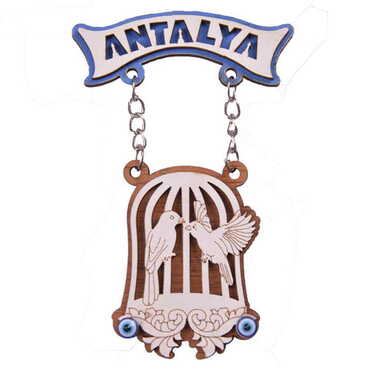 Antalya Themed Wooden Customised Souvenir Fridge Magnet - 8