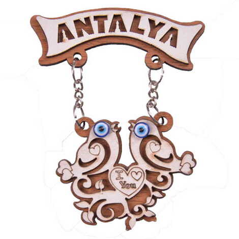 Antalya Themed Wooden Customised Souvenir Fridge Magnet - 9