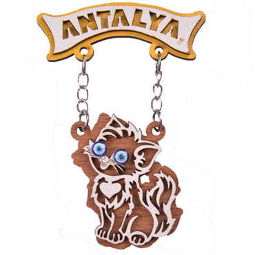 Antalya Themed Wooden Customised Souvenir Fridge Magnet - 12