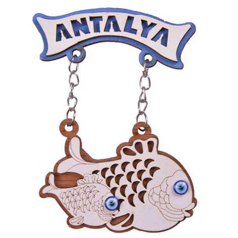 Antalya Themed Wooden Customised Souvenir Fridge Magnet - 14