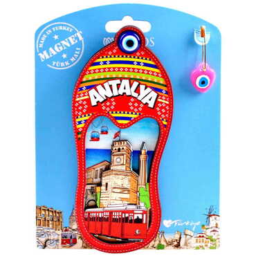 Antalya Themed Wooden UV Printed Custom Backing Carded Fridge Magnet - 3