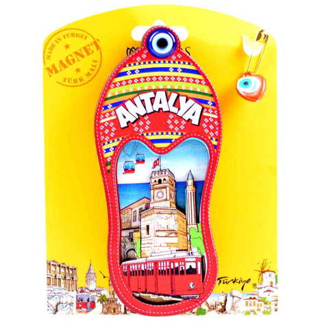 Antalya Themed Wooden UV Printed Custom Backing Carded Fridge Magnet - 4