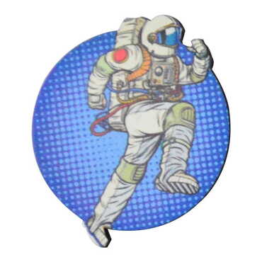 Astronaut Themed Wooden Customised Badge Pin - 4