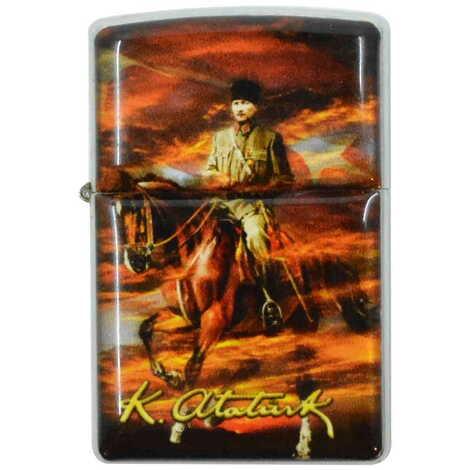 Ataturk Themed Custom Printed Metal Gasoline Lighter - 8