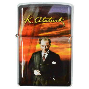 Ataturk Themed Custom Printed Metal Gasoline Lighter - 10