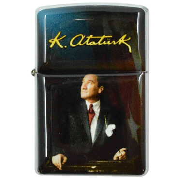 Ataturk Themed Custom Printed Metal Gasoline Lighter - 11