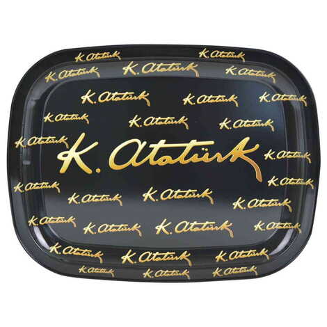 Ataturk Themed Custom Printed Metal Tin Tray - 5