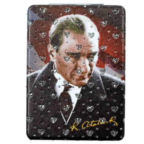 Ataturk Themed Custom Printed Rectangle Pocket Mirror - 6