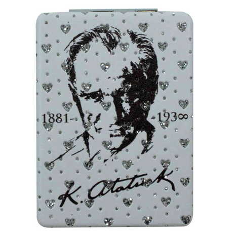 Ataturk Themed Custom Printed Rectangle Pocket Mirror - 7