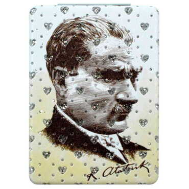 Ataturk Themed Custom Printed Rectangle Pocket Mirror - 8