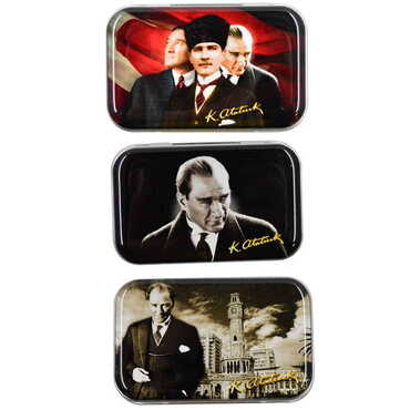 Ataturk Themed Customised Metal Sewing Kit 63x44x17 mm - 4