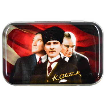 Ataturk Themed Customised Metal Sewing Kit 63x44x17 mm - 7