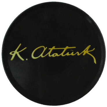 Ataturk Themed Customised Metal Tin Coaster 90 mm - 5