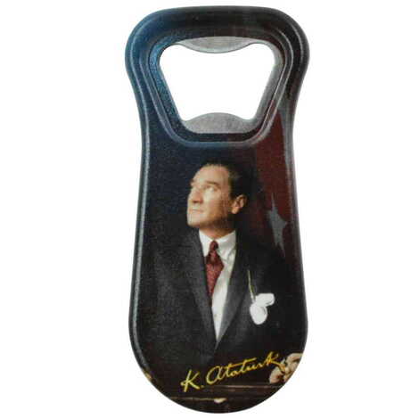 Ataturk Themed Customised Uv Printed Plastic Base Plastic Base Bottle Opener 95x43 mm - 6