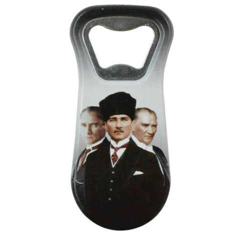 Ataturk Themed Customised Uv Printed Plastic Base Plastic Base Bottle Opener 95x43 mm - 9