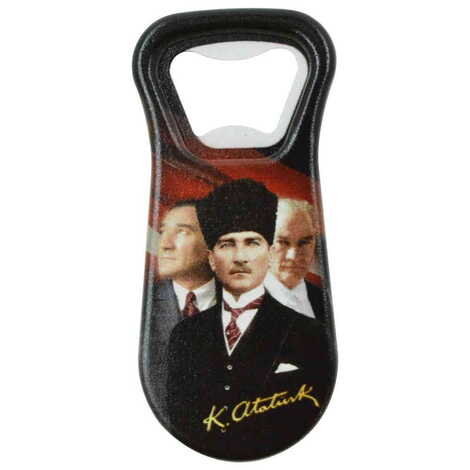 Ataturk Themed Customised Uv Printed Plastic Base Plastic Base Bottle Opener 95x43 mm - 12