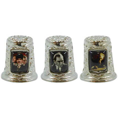 Ataturk Themed Metal Thimble 20X25 mm - 3