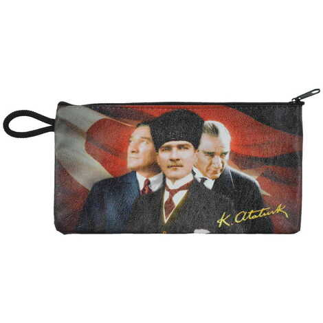 Ataturk Themed Turkish Woven Wallet 183x97x8 mm - 4