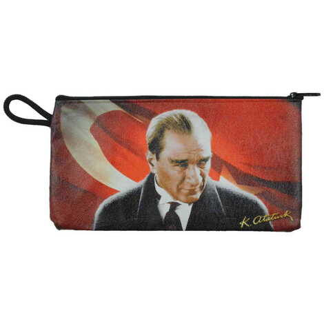 Ataturk Themed Turkish Woven Wallet 183x97x8 mm - 5