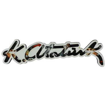 Ataturk Themed Wooden Customised City Name Letter Souvenir Fridge Magnet - 4