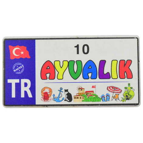 Toptan Ayvalık Temalı 3D Resimli Ahşap Magnet - 10