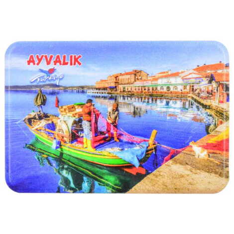 Toptan Ayvalık Temalı Uv Baskılı Magnet 80x50 mm - 5