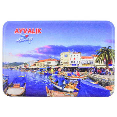 Toptan Ayvalık Temalı Uv Baskılı Magnet 80x50 mm - 6