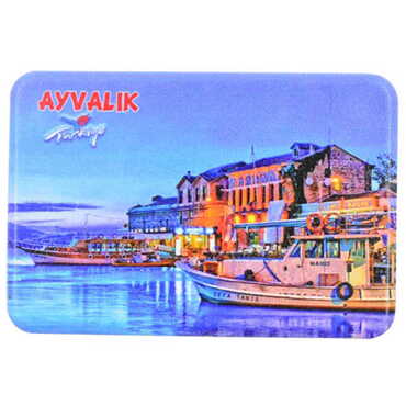 Toptan Ayvalık Temalı Uv Baskılı Magnet 80x50 mm - 7