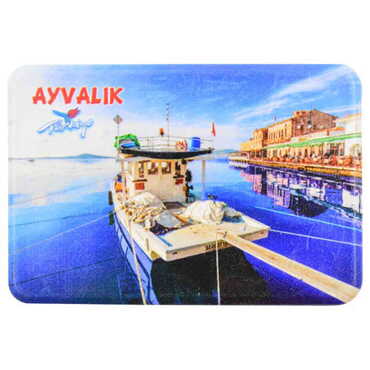 Toptan Ayvalık Temalı Uv Baskılı Magnet 80x50 mm - 9