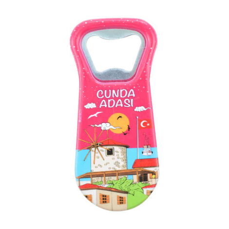 Ayvalik Themed Customised Uv Printed Plastic Base Plastic Base Bottle Opener 95x43 mm - 4