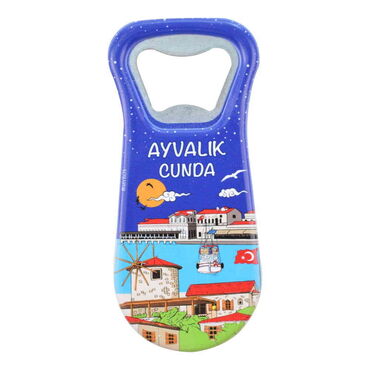 Ayvalik Themed Customised Uv Printed Plastic Base Plastic Base Bottle Opener 95x43 mm - 5