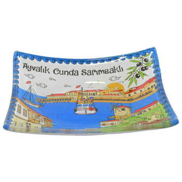 Ayvalik Themed Decorative Glass Appetizers 12X14 Cm - 5