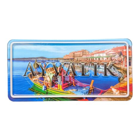 Ayvalik Themed Embossed Pvc Oppression Fridge Magnet - 4