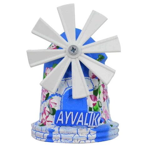 Ayvalik Themed Marine Themed Windmill Travel Fridge Magnet - 2